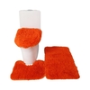 3PCS tapis de bain toilette couvercle couverture en forme de U tapis antidérapant doux tapis de sol absorbant l