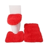 3PCS tapis de bain toilette couvercle couverture en forme de U tapis antidérapant doux tapis de sol absorbant l