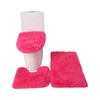 3PCS tapis de bain toilette couvercle couverture en forme de U tapis antidérapant doux tapis de sol absorbant l