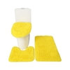 3PCS tapis de bain toilette couvercle couverture en forme de U tapis antidérapant doux tapis de sol absorbant l