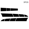 3pcs voiture capot bande autocollant auto course corps côté bande décalcomanie jupe toit bande créative réaménagement corps coller voiture carrosserie style autocollant amovible étanche