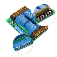 4-Channel Control Board Module DC 12V 30A Relais Optocoupler Isolation High / Low Trigger