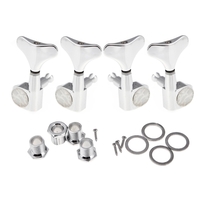 4 chrome Tuning scellé chevilles Tuners Machine Heads pour guitare basse 2L + 2R