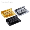 4 cordes fixes Hard-queue Tailpiece Pont Set pour Ukulélé électrique Argent