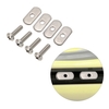 4 en acier inoxydable Kayak Rail / Vis à chenilles et écrous de voie Matériel Équipement de montage Kit de remplacement pour kayak Canoës Bateaux Rails
