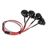 4 lumières LED blanches avec abat-jour lampe de recherche pour 1/10 1/8 Traxxas HSP Redcat RC4WD Tamiya Axial SCX10 D90 HPI RC Rock Crawler