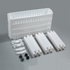 4 niveaux de stockage rack de stockage tour mince organisateur rack support étagère avec roues pour la cuisine à domicile buanderie buanderie