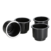 4 Pcs / Set Encastré Drop En Tasse En Plastique Boisson Peut Titulaire Pour Bateau De Voiture Marine Universel