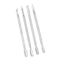 4 pcs En Acier Inoxydable Double Pince À Ongles Fermé Nail Colle Remover Nail Cuticules Remover Anti-dérapant Manucure Pédicure Cuticules Pusher Dead Skin Trimmer Nail Cleaner