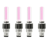4 PCS Flash Tire Wheel Stem Cap Light Set pour Voiture Vélo Vélo Moto Automatique