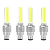 4 PCS Flash Tire Wheel Stem Cap Light Set pour Voiture Vélo Vélo Moto Automatique