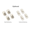 4 PCS Roues universelles auto-adhésives Type de pâte Poulie universelle Roulette rotative à 360 degrés Mini roue pivotante pour étagère de rangement pour poubelle