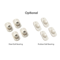 4 PCS Roues universelles auto-adhésives Type de pâte Poulie universelle Roulette rotative à 360 degrés Mini roue pivotante pour étagère de rangement pour poubelle