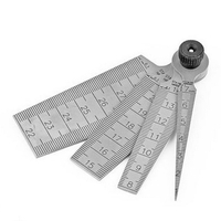 4 pièces 0-29mm trou mesure cônes règle lacunes mesure règle ensemble profondeur inspection règle utilitaire outil de mesure