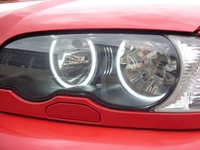4 pièces 131 MM + 146 MM réflecteur CCFL ange yeux anneaux 6000 K Halo lampe Kit pour BMW série 3 E46