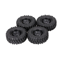 4 pièces 1.9 pouces 96mm jante de roue de voiture sur chenilles et pneu pour 1/10 HSP Redcat Traxxas Axial SCX10 D9 voiture RC