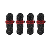 4 pièces 3.5m * 4mm Camping tente réfléchissante cordes ensemble cordon vent cordes avec boucle en alliage d