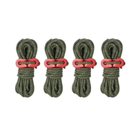4 pièces 3.5m * 4mm Camping tente réfléchissante cordes ensemble cordon vent cordes avec boucle en alliage d
