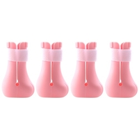 4 pièces Anti-rayures Chats Pied Chaussures Bottes Silicone Pet Toilettage Scratching Restraint Booties