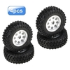4 pièces AUSTAR 48*18mm Pneus de voiture RC avec jante en alliage d