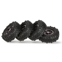 4 pièces AUSTAR AX-4020H 1.9 pouces 110mm 1/10 Rock Crawler pneus avec placage Beadlock jante pour D90 SCX10 AXIAL RC4WD TF2 RC voiture