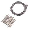 4 pièces cordes de basse électrique avec 21 pièces de 2, 7 mm de largeur ensemble de fils de frette de basse électrique pour pièces de guitare basse électrique
