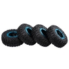 4 pièces pneu de roue de voiture RC de 2, 2 pouces avec moyeu de jante en plastique pour 1/10 Traxxas HSP Redcat RC4WD Tamiya Axial SCX10 D90 HPI RC chenille