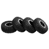 4 pièces pneu de roue de voiture RC de 2, 2 pouces avec moyeu de jante en plastique pour 1/10 Traxxas HSP Redcat RC4WD Tamiya Axial SCX10 D90 HPI RC chenille