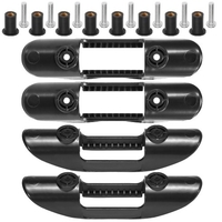 4 pièces porte-pagaie de kayak pagaie de sécurité clips montés accessoires de kayak universels