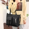 4 pièces toile sac à dos Combo ensemble sac d