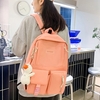 4 pièces toile sac à dos Combo ensemble sac d
