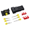 408 PCS Wateresistance Voiture Câble Électrique Connecteur Terminal Plug Kit Set 1 2 3 4 Broches Camion Plug Voiture Spark Connecteur Assortiment Boîte Portable