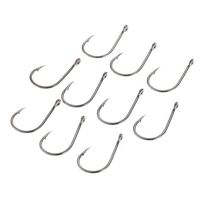 40pcs fort crochet en acier inoxydable Sharpened Jigging poisson Hameçon Jig Big Pêche Crochets Saltwater Bait porte Baitholder avec Barb et trou dans un Pack Case