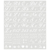 40PCS Pochoirs Lettre et Numéro Modèle Pochoirs Alphabet Lavables Réutilisables Modèles D