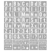 40PCS Pochoirs Lettre et Numéro Modèle Pochoirs Alphabet Lavables Réutilisables Modèles D