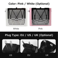 40W Nail Dust Collector Manucures Cleaner Nail Aspirateur Vernis à ongles Extracteur de poussière Nail Art Instrument avec filtre réutilisable pour la beauté des ongles à la maison Salon de manucure Comptoir de manucure Bar à ongles