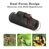 40X60 HD Monoculaire Télescope Vision Nocturne En Plein Air Randonnée Binoculares Portable Spotting Scope Monoculaires Imperméable Avec Clip Téléphone et Trépied Pour Téléphone Mobile pour L