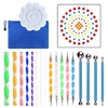 41 pièce Mandala pointillage outils peinture à la main pochoirs boule Palette pinceaux multifonction gaufrage point Kit pour toile roches coloriage dessin artisanat Art fournitures travail manuel décoration