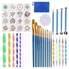 41 pièce Mandala pointillage outils peinture à la main pochoirs boule Palette pinceaux multifonction gaufrage point Kit pour toile roches coloriage dessin artisanat Art fournitures travail manuel décoration