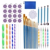 41 pièce Mandala pointillage outils peinture à la main pochoirs boule Palette pinceaux multifonction gaufrage point Kit pour toile roches coloriage dessin artisanat Art fournitures travail manuel décoration
