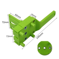 41 pièces kit de guide de perçage pour le travail du bois localisateur de trou droit goupilles de guidage outil de trou de perçage en bois
