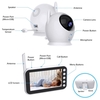 4.3 affichage vidéo bébé moniteur avec caméra et Audio vue large à distance deux voies Audio parler infrarouge Vision nocturne 8 berceuses US 4.3 480x272 ABM100