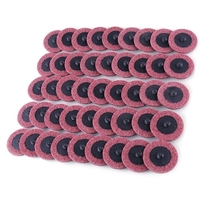 45 pièces disques de ponçage 2 pouces grain moyen Roloc nettoyage conditionnement rouleau de verrouillage disque rouille peinture enlèvement broyeur accessoires
