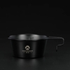 450ml Camping en plein air en acier inoxydable Sierra tasse avec revêtement en titane noir Portable Camping randonnée pique-nique BBQ vaisselle ustensiles de cuisine