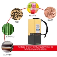 450nm 10W Laser Module fixe longueur focale Laser gravure tête haute vitesse Laser graveur Cutter 3D imprimante CNC routeur Laser Module pour bricolage artisanat bois cuir tissu papier découpe gravure