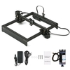 450nm 10W Machine de gravure laser Longueur focale réglable Contrôle hors ligne Imprimante de gravure laser de bureau Portable Carver DIY Laser Marque Marque Imprimante Zone de travail 280x230mm,  Compatible avec le logiciel GRBL
