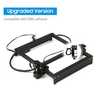 450nm 10W Machine de gravure laser Longueur focale réglable Contrôle hors ligne Imprimante de gravure laser de bureau Portable Carver DIY Laser Marque Marque Imprimante Zone de travail 280x230mm,  Compatible avec le logiciel GRBL
