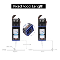 450nm 30W Module Laser à Distance Focale Fixe Tête de Gravure Laser Haute Vitesse Laser Graveur Cutter Imprimante 3D CNC Routeur Module Laser pour Bricolage Artisanat Bois Cuir Tissu Papier Coupe Gravure