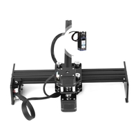 450nm 40W Machine de gravure laser à distance focale fixe Mini bureau graveur laser imprimante Portable Carver bricolage laser marque marque imprimante zone de travail 170x200mm,  compatible avec le logiciel GRBL