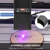 450nm 80W Module Laser Longueur Focale Fixe Tête de Gravure Laser Haute Vitesse Graveur Laser Cutter Imprimante 3D CNC Routeur Module Laser pour Bricolage Artisanat Bois Cuir Tissu Papier Découpe Gravure